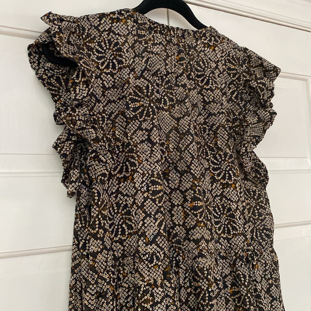 Ulla Johnson Black and Cream Floral Maxi Dress - Picture 13 of 16